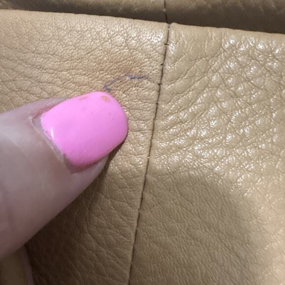 Hobo  Sandstorm Leather Large East West Tote Bag W/ Outside Pocket - Picture 5 of 12